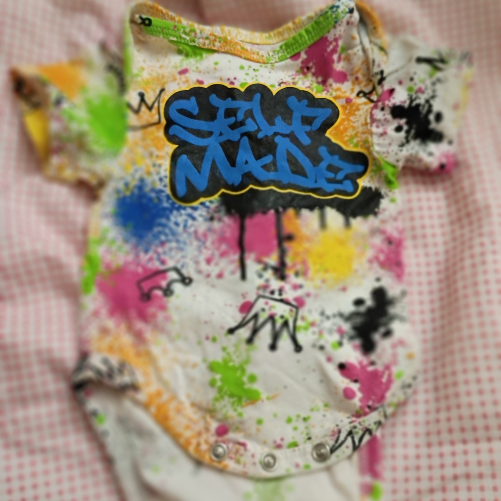 Colorful Graphic Baby Onesie